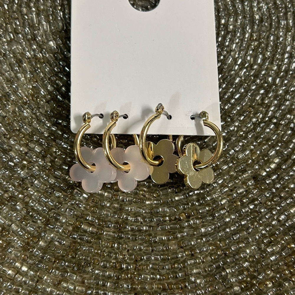 Earrings (two pair)